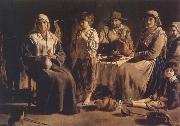 Louis Le Nain Family of Country People oil on canvas
